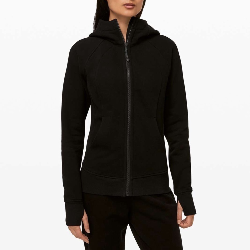 Lululemon Scuba Hoodie *Light Cotton Fleece Sweatshirt 
Black